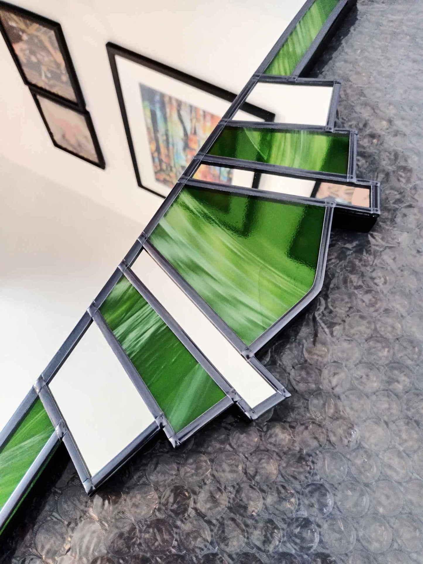 Fantasy art deco wall mirror