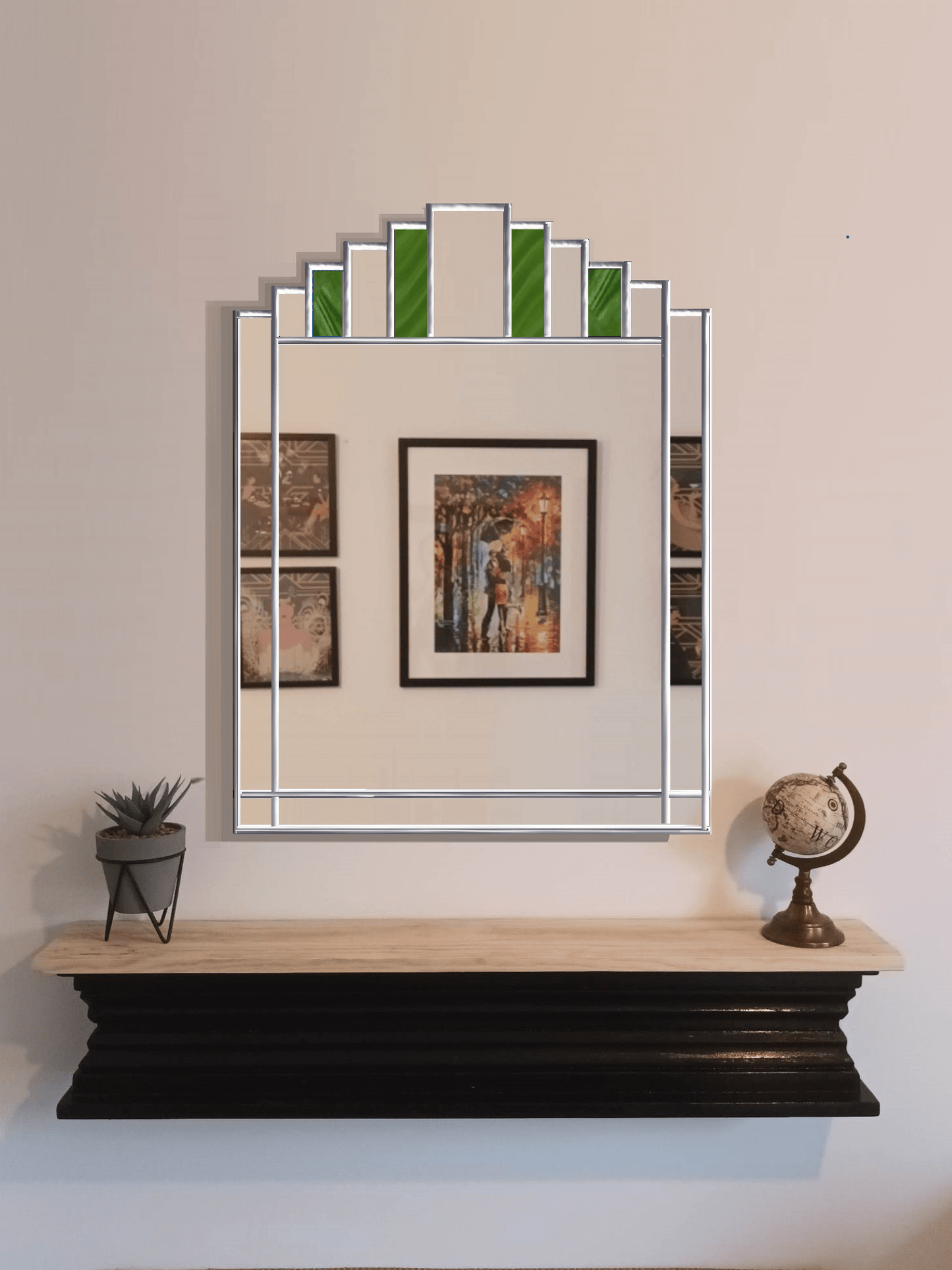 Art Deco Mirror Extra Large Vintage Effect