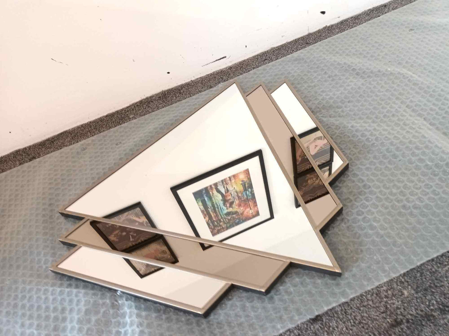 Bronze Tinted Art Deco Mirror