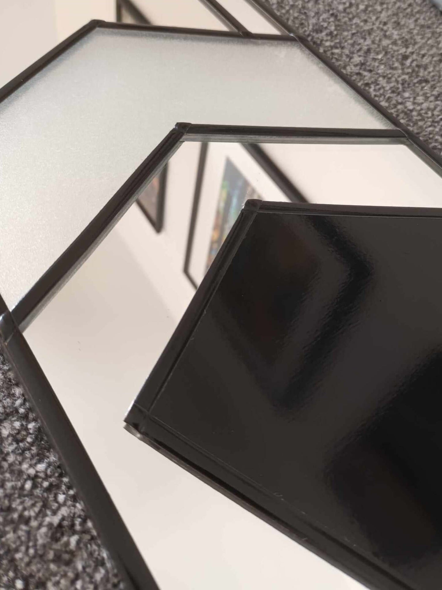 Black and Frosting Stain Glass