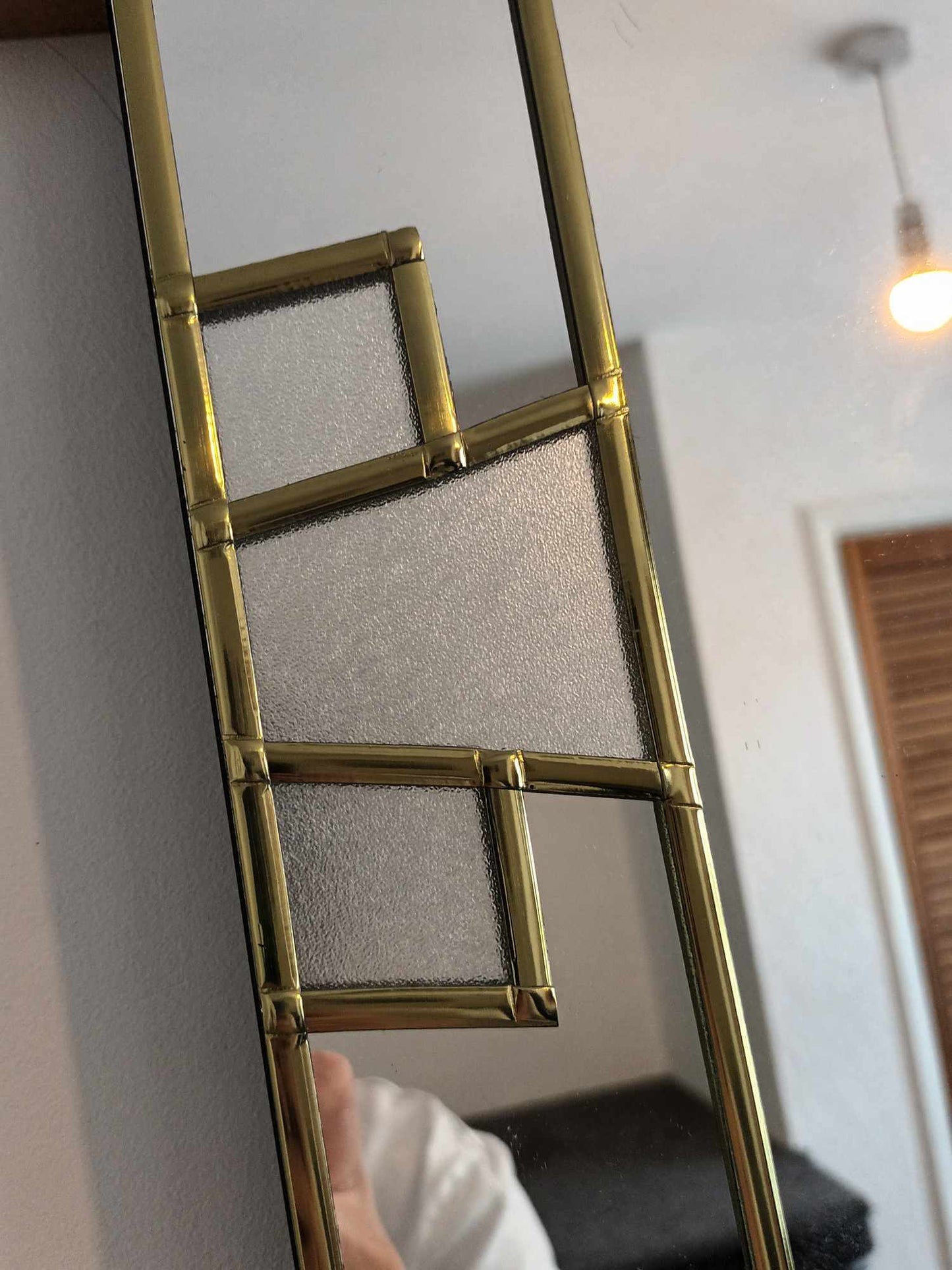 Brass Art Deco Mirror