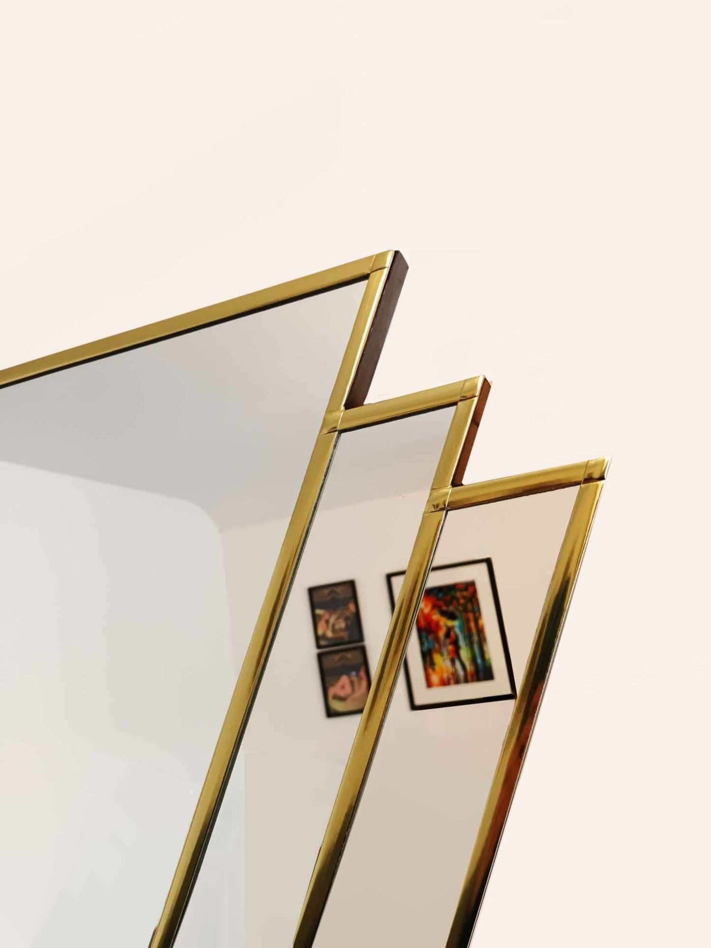 Brass Art Deco Mirror