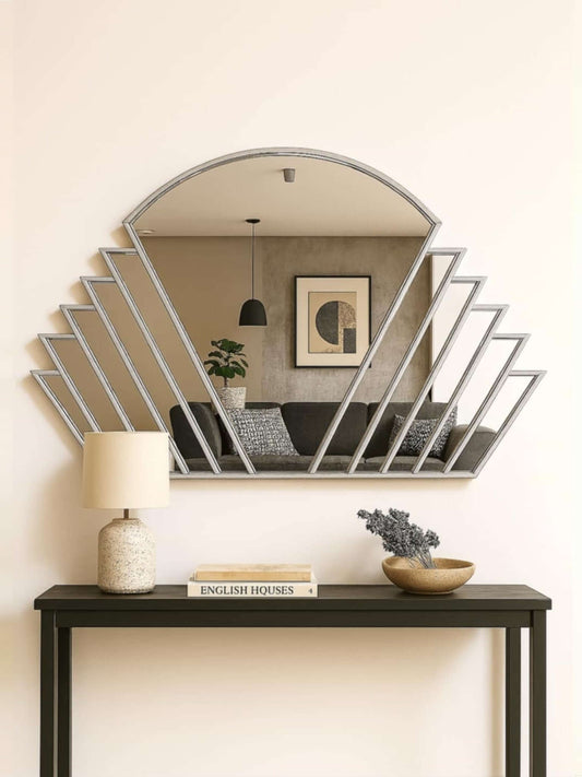 Large Silver Wall Mirror