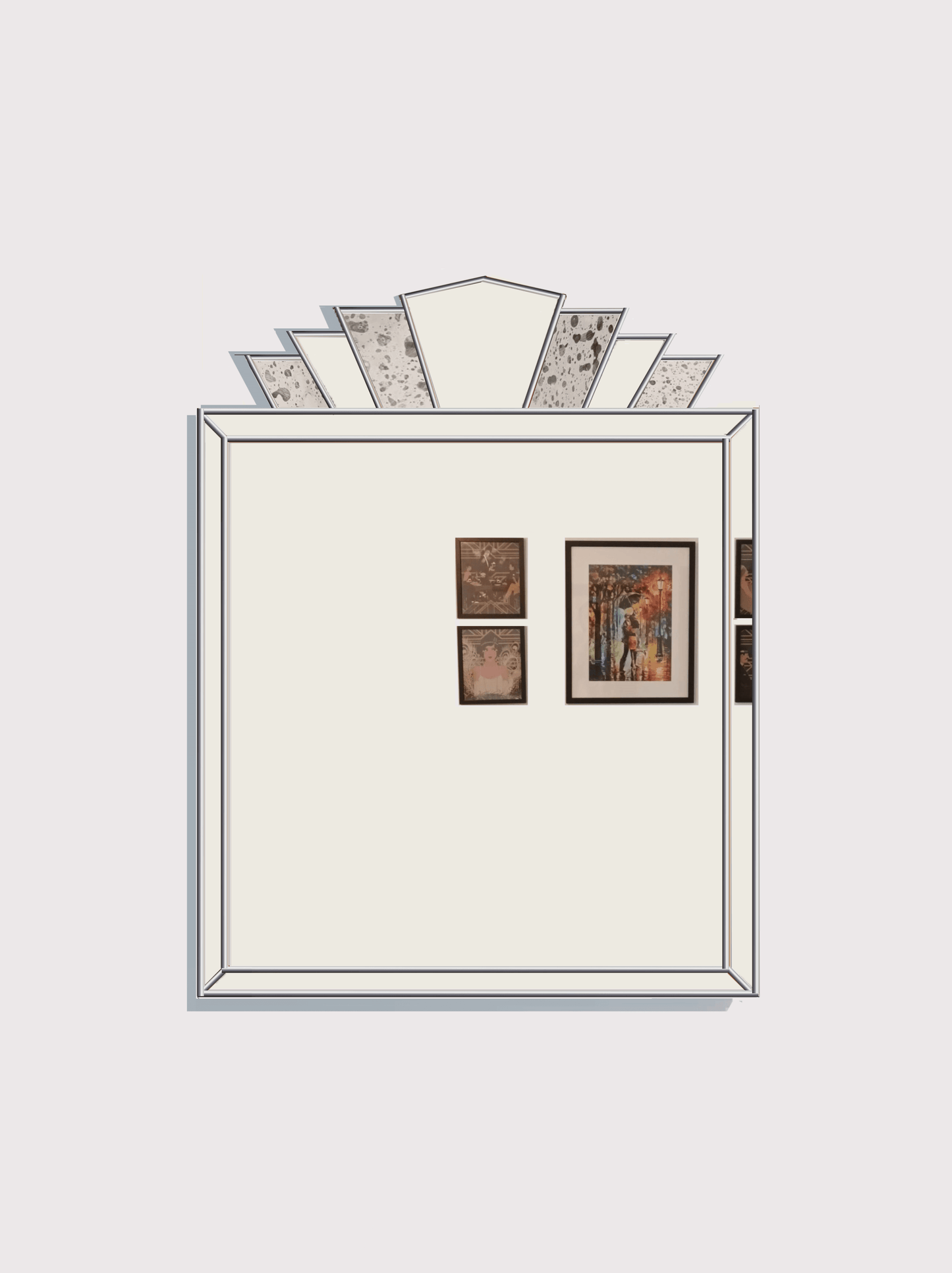 Large Art Deco Wall Mirror