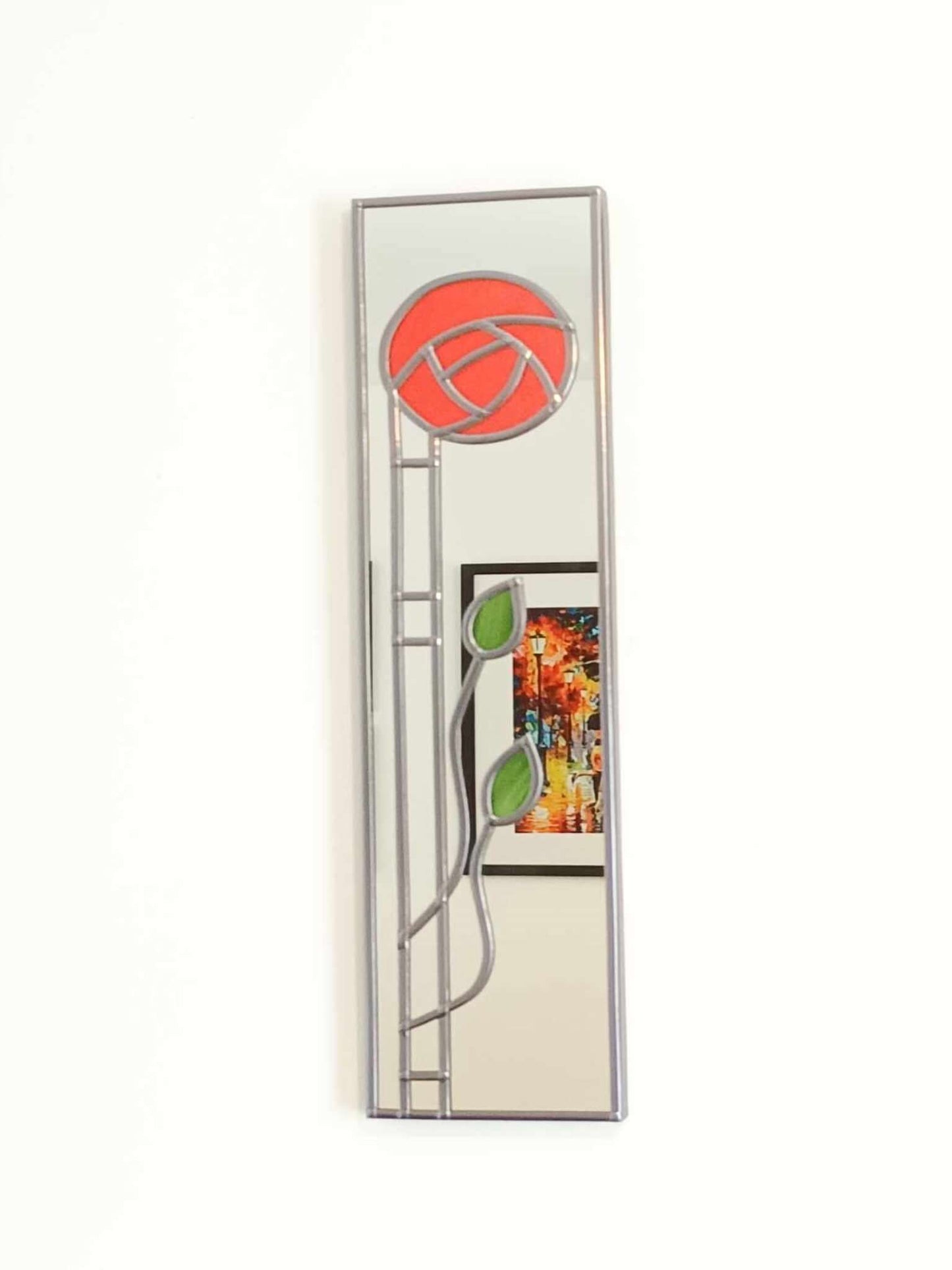 Rennie Mackintosh Stain glass Art Deco mirror