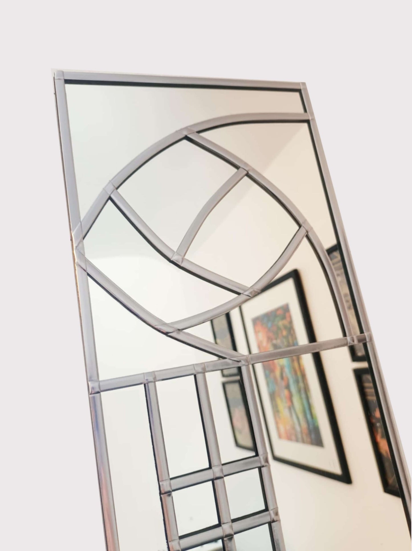 Mackintosh Rose Silver Wall Mirror