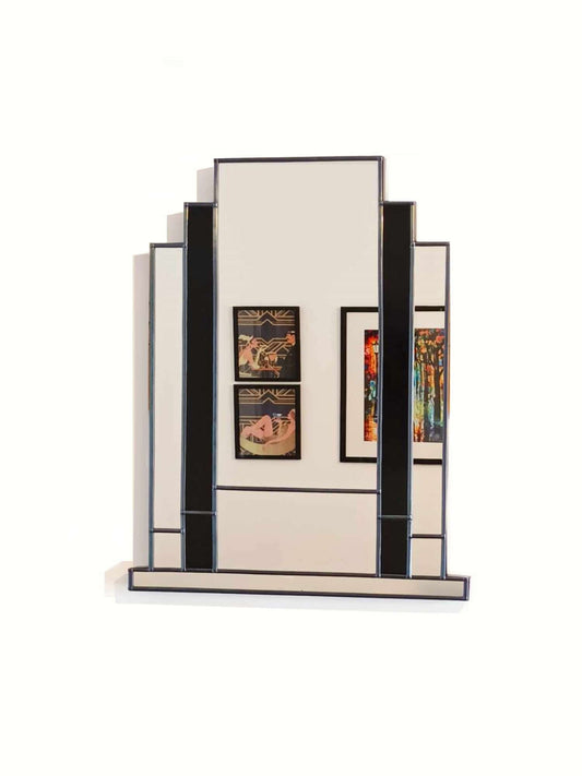 Omega art deco wall mirror handcrafted art deco exclusive mirror JPC Mirrors