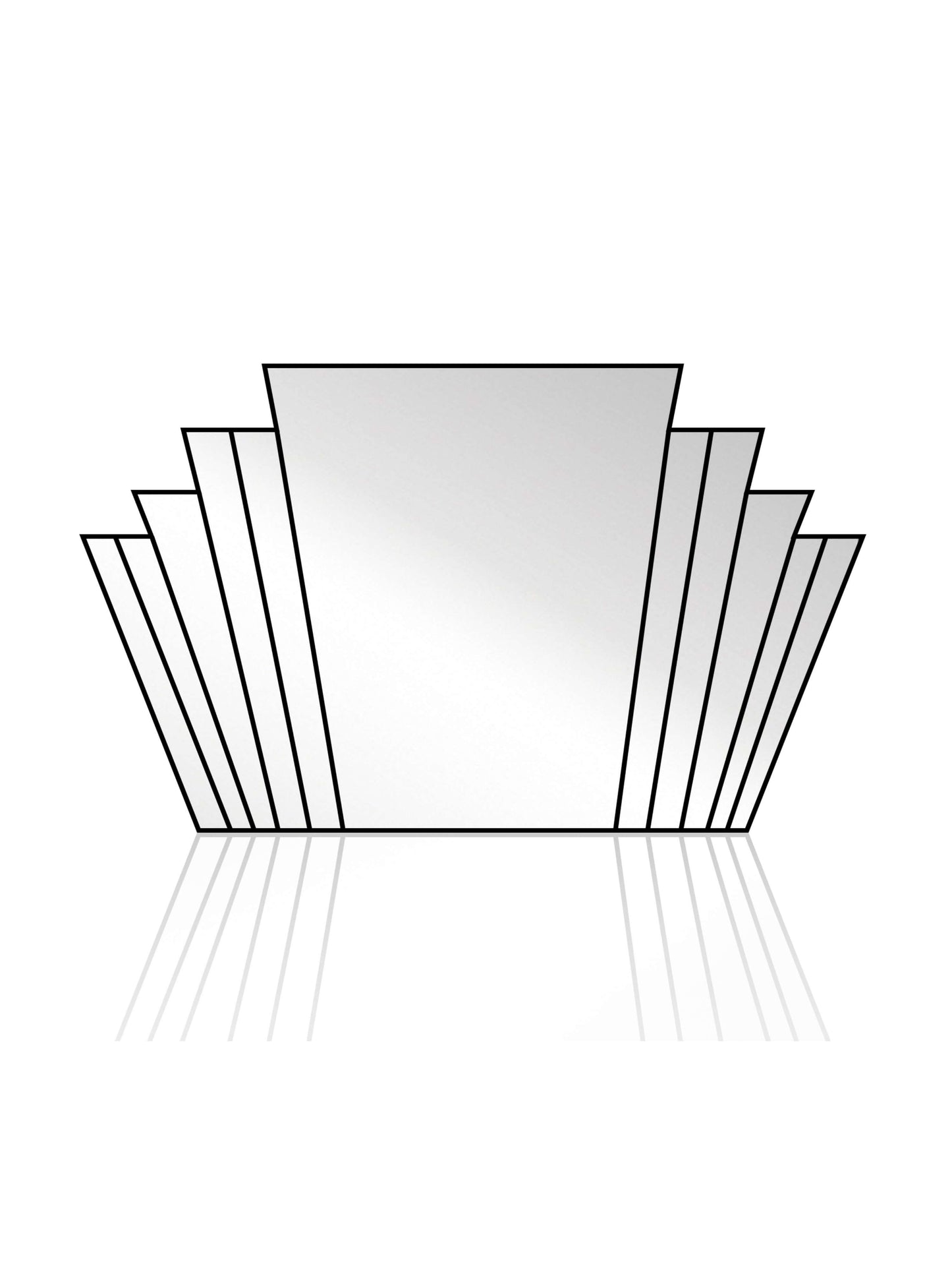Large art deco mirror