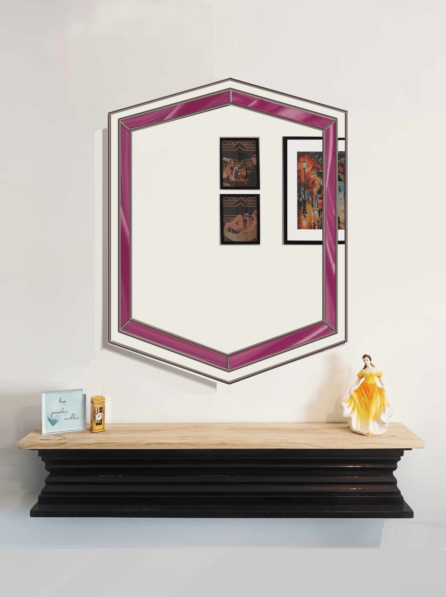 Antique art deco mirror