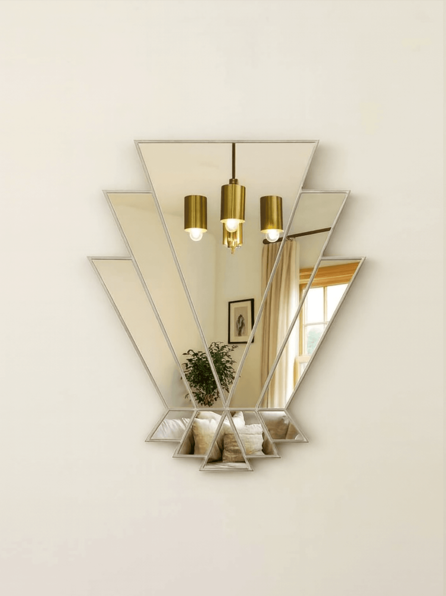 Silver Art Deco Mirror