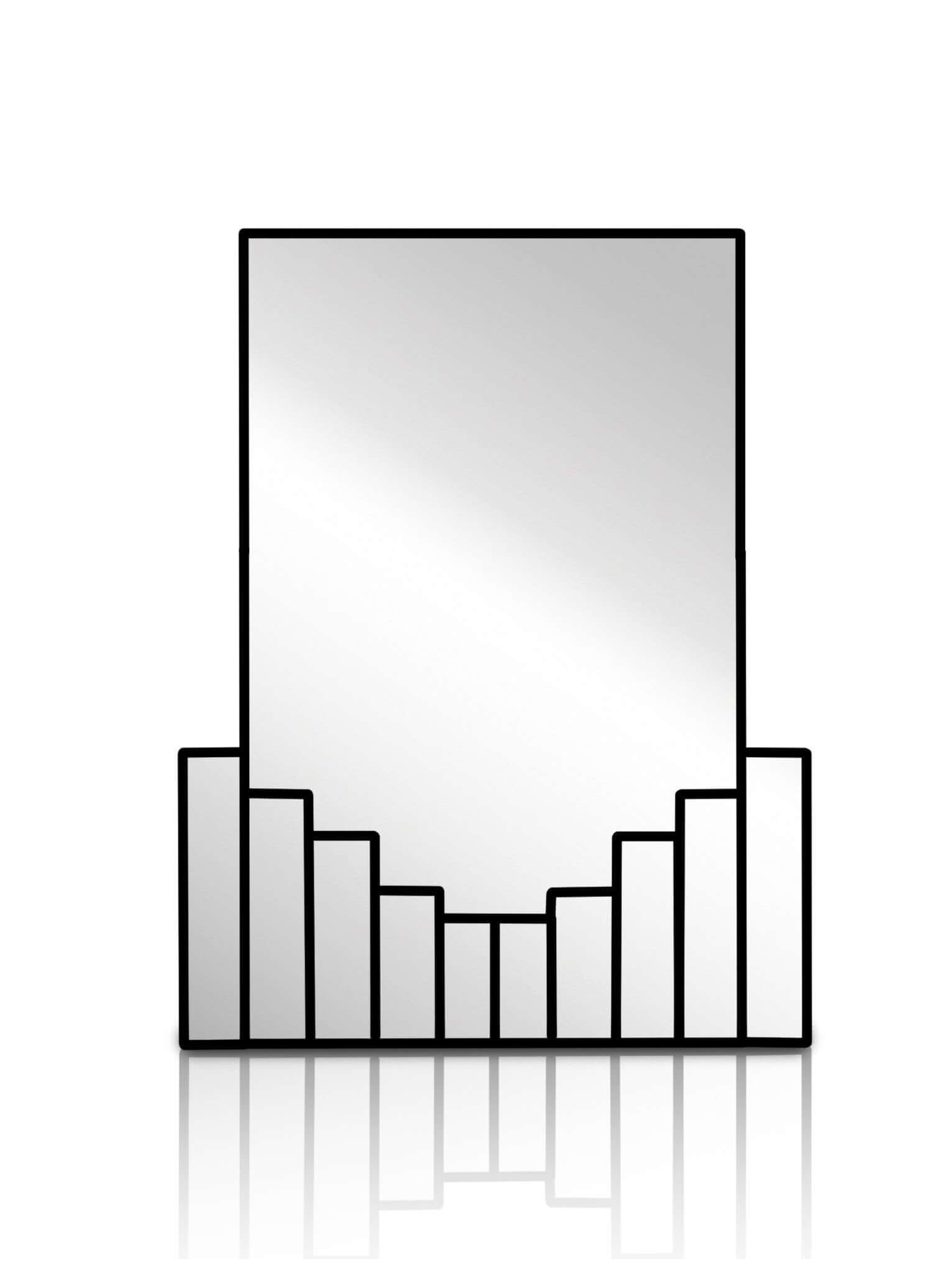 Luxury Handcrafted Stepped Art Deco Mirror