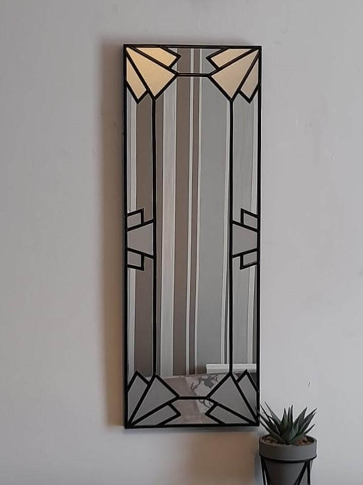 Stained mirror deals glass