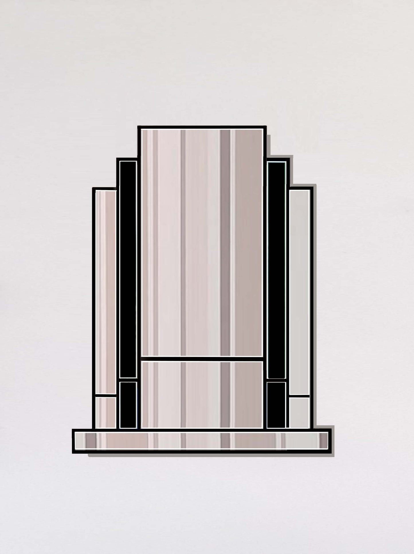 Large Art Deco Wall Mirror