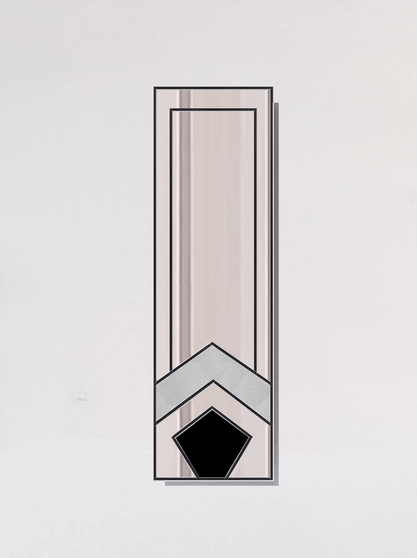 Stain Glass Art Deco Wall Mirror