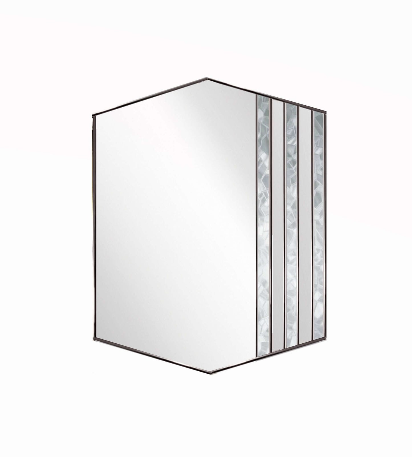 Stain glass art deco mirror