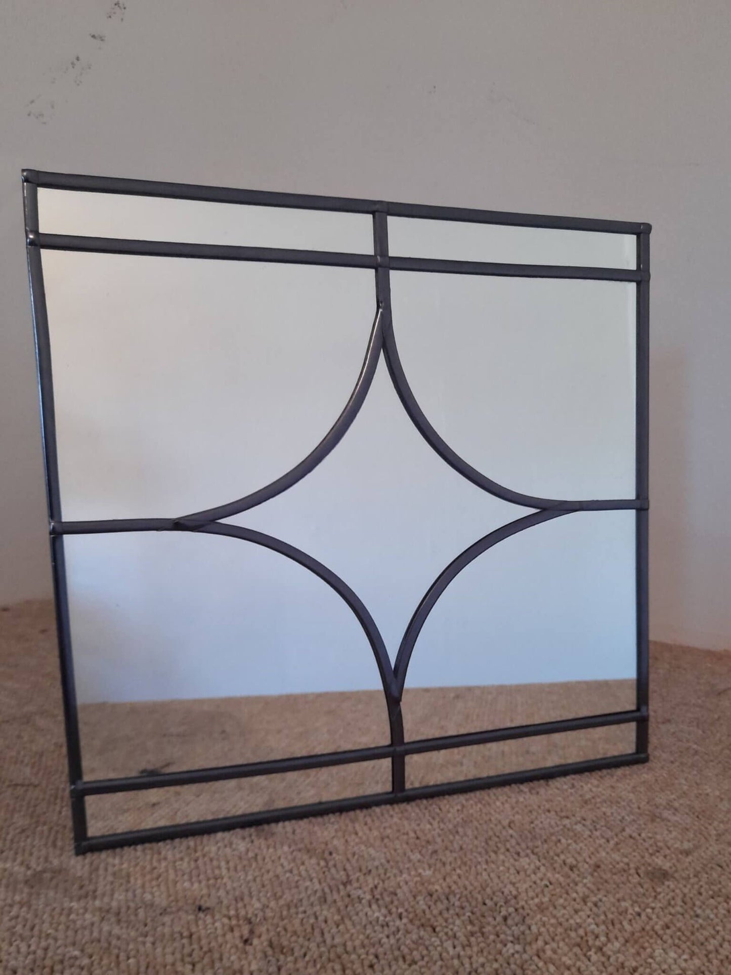Original art deco square mirror wall art