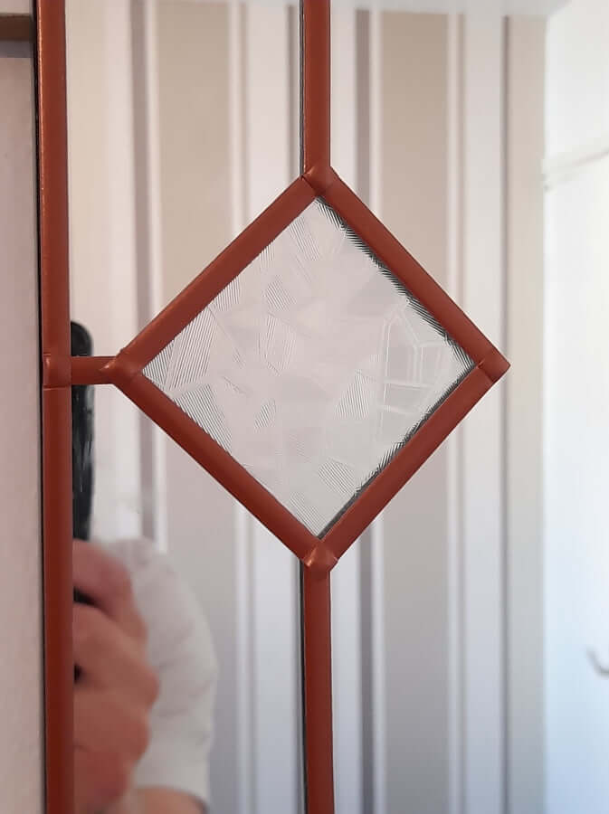 Copper Art Deco Mirror