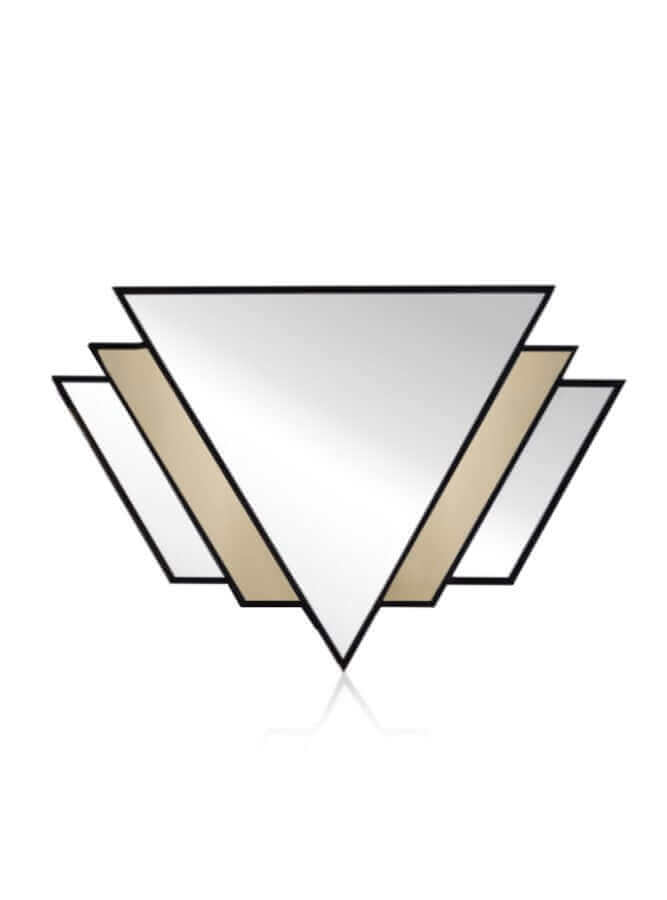 The DOuble W Art Deco Mirror With Bronze Tinted Glass