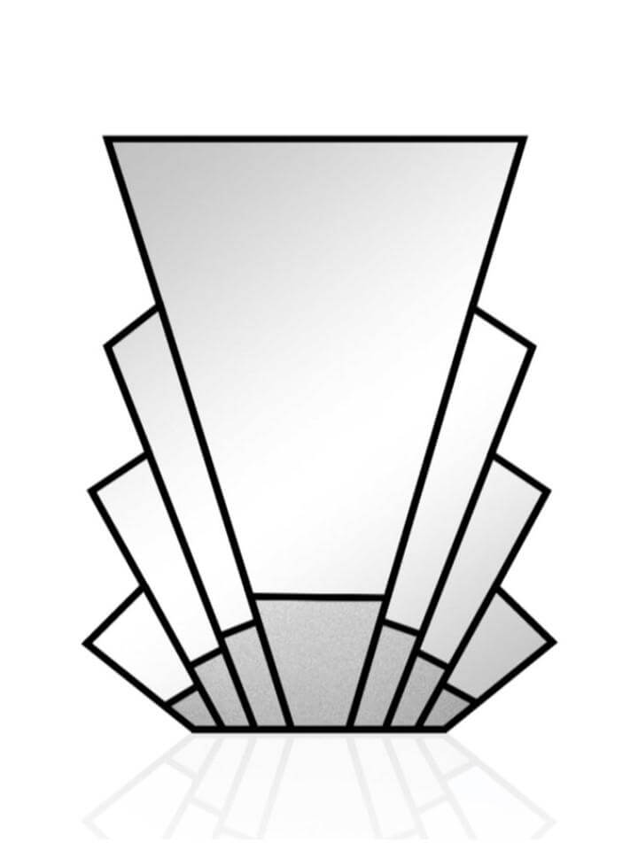 Large Art Deco Mirror