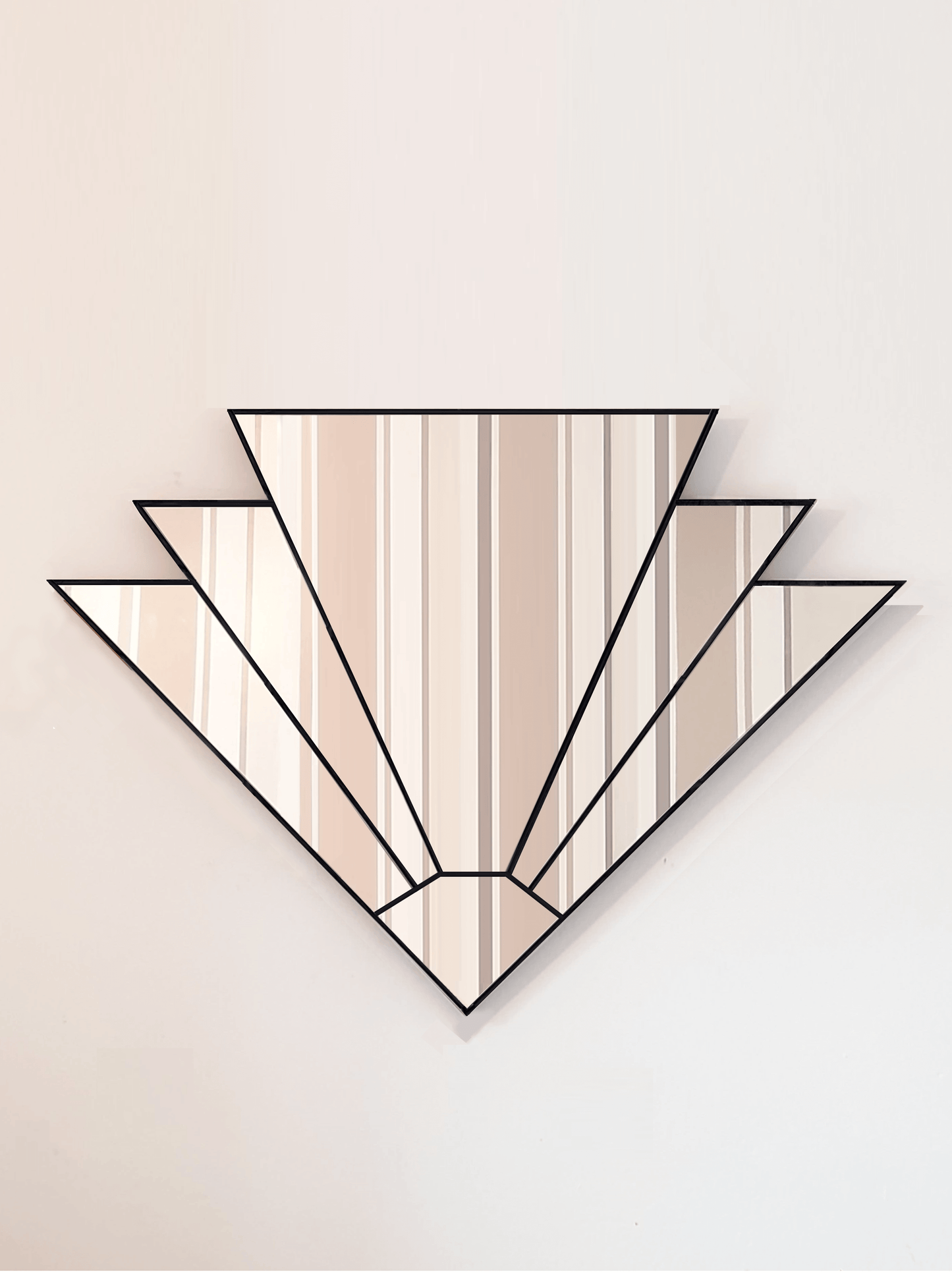 The Jindrax Art Deco Fan Wall Mirror