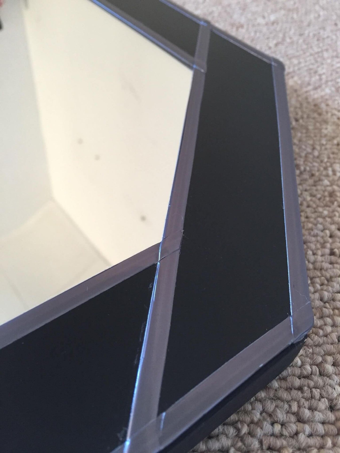 Six sided handmade wall mirror