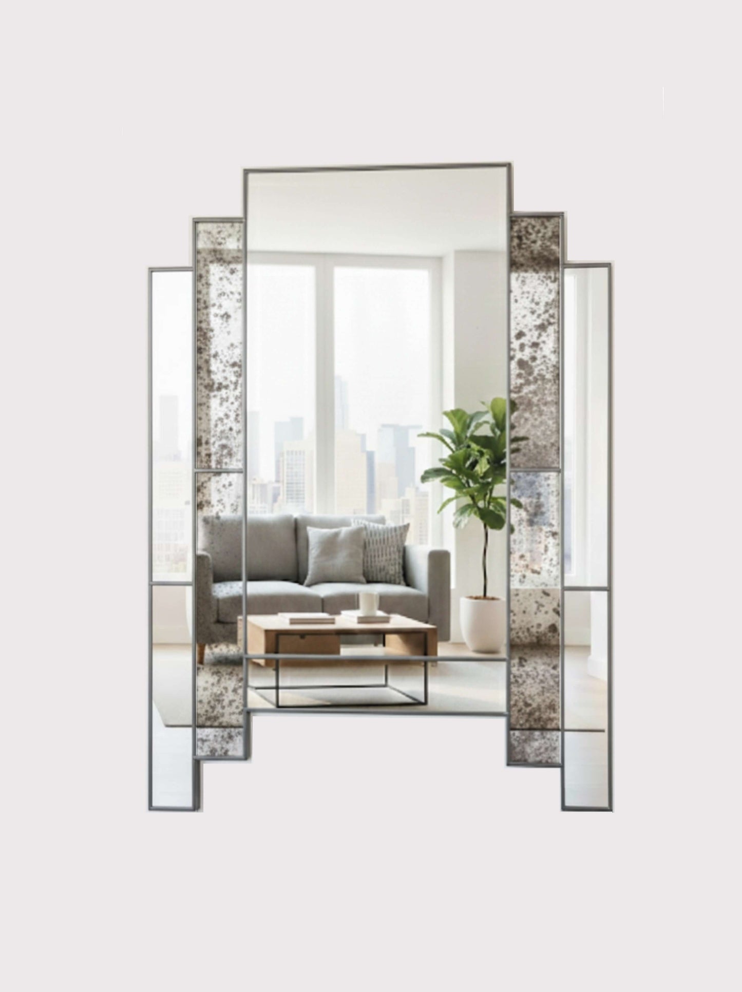 Antiqued Wall Mirror