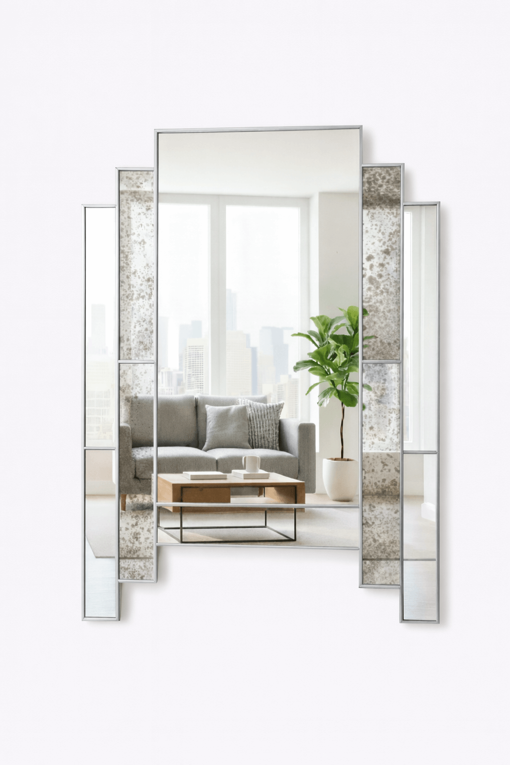 Antiqued Wall Mirror