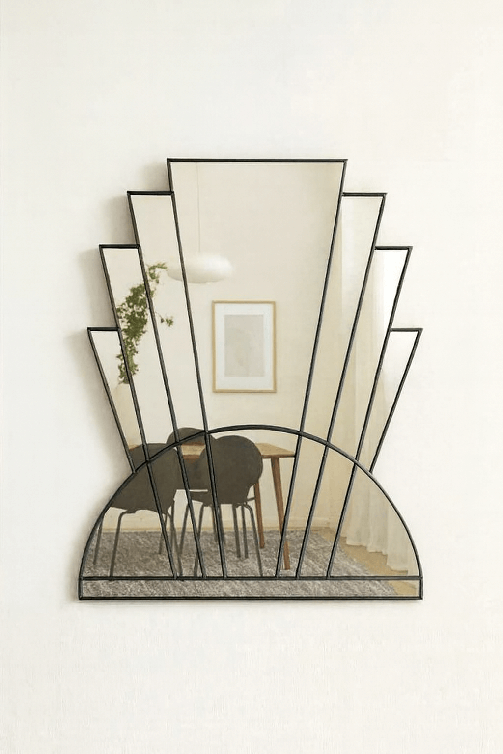 Apollo Art Deco Mirror in Antique