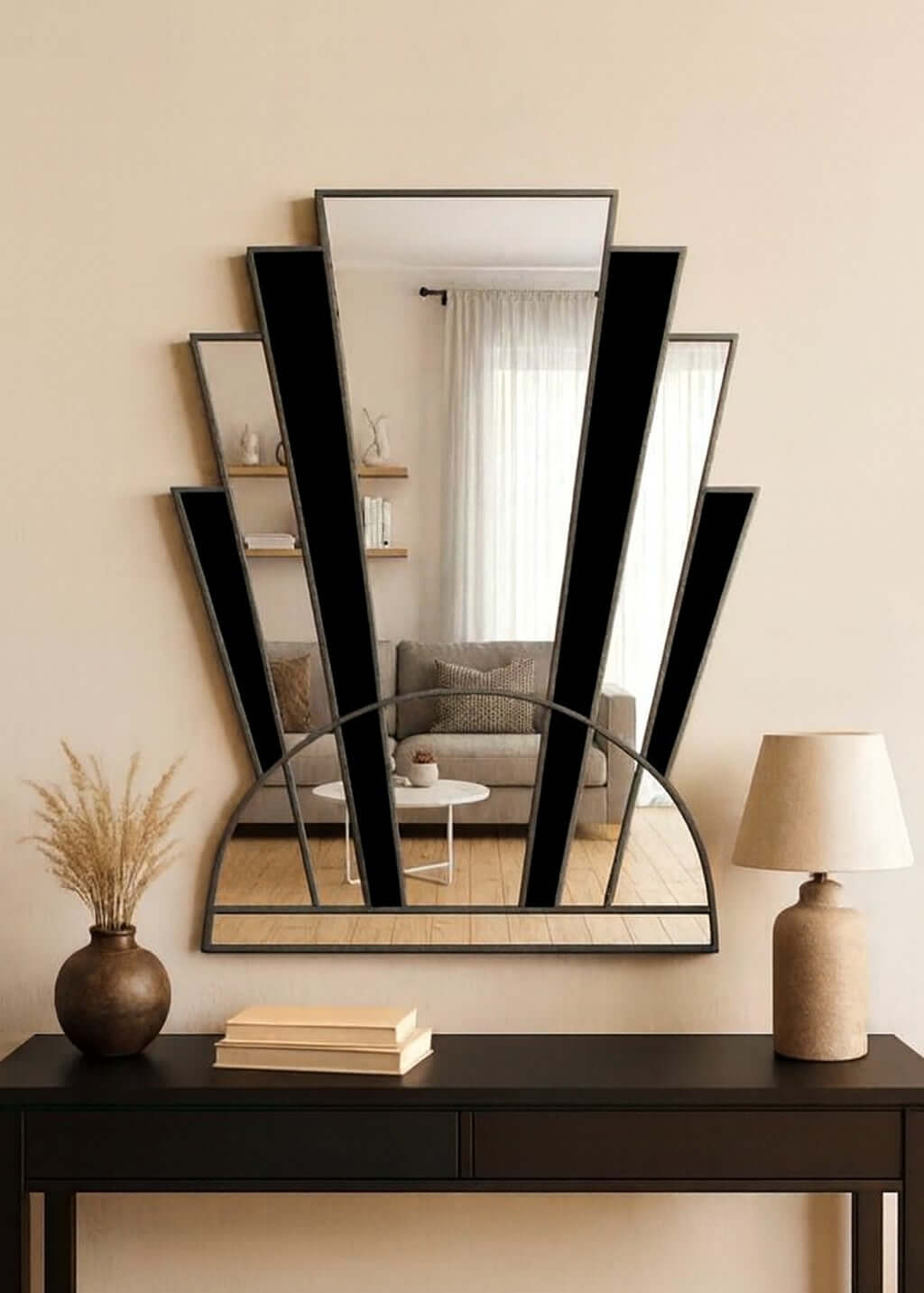 Apollo Art Deco Mirror in Antique
