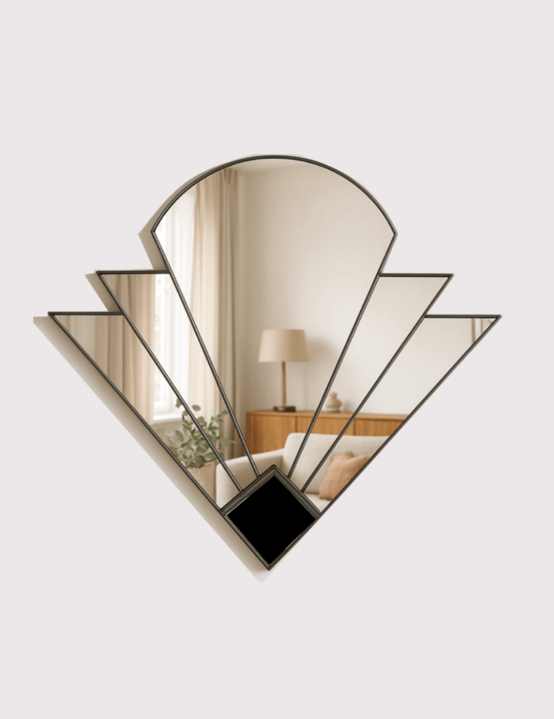 Luxury Deco Inspired Wall Mirror in Antique