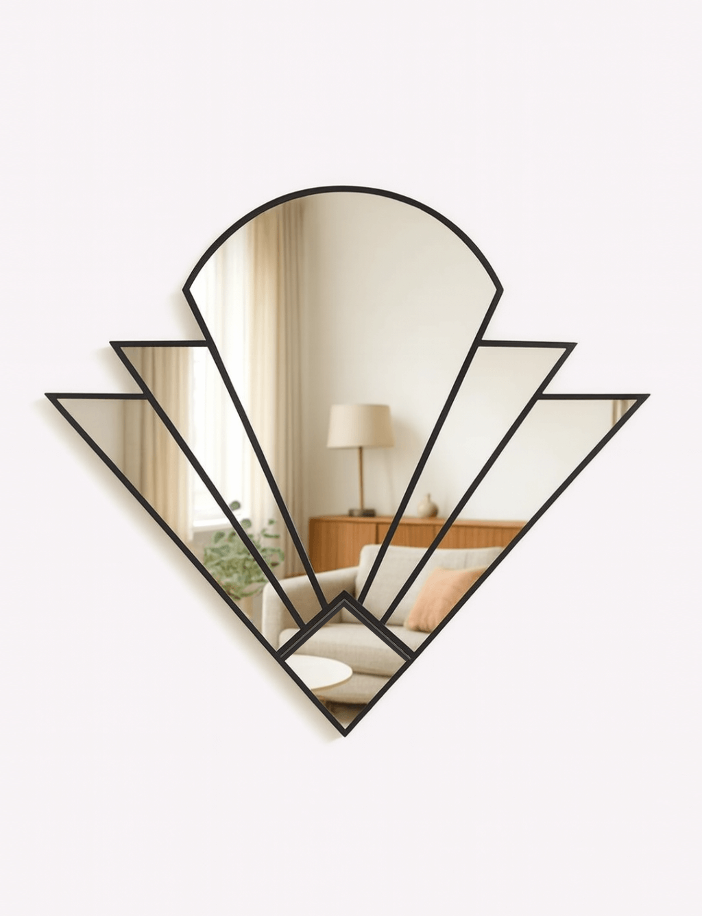 Art Deco Mirror in Black