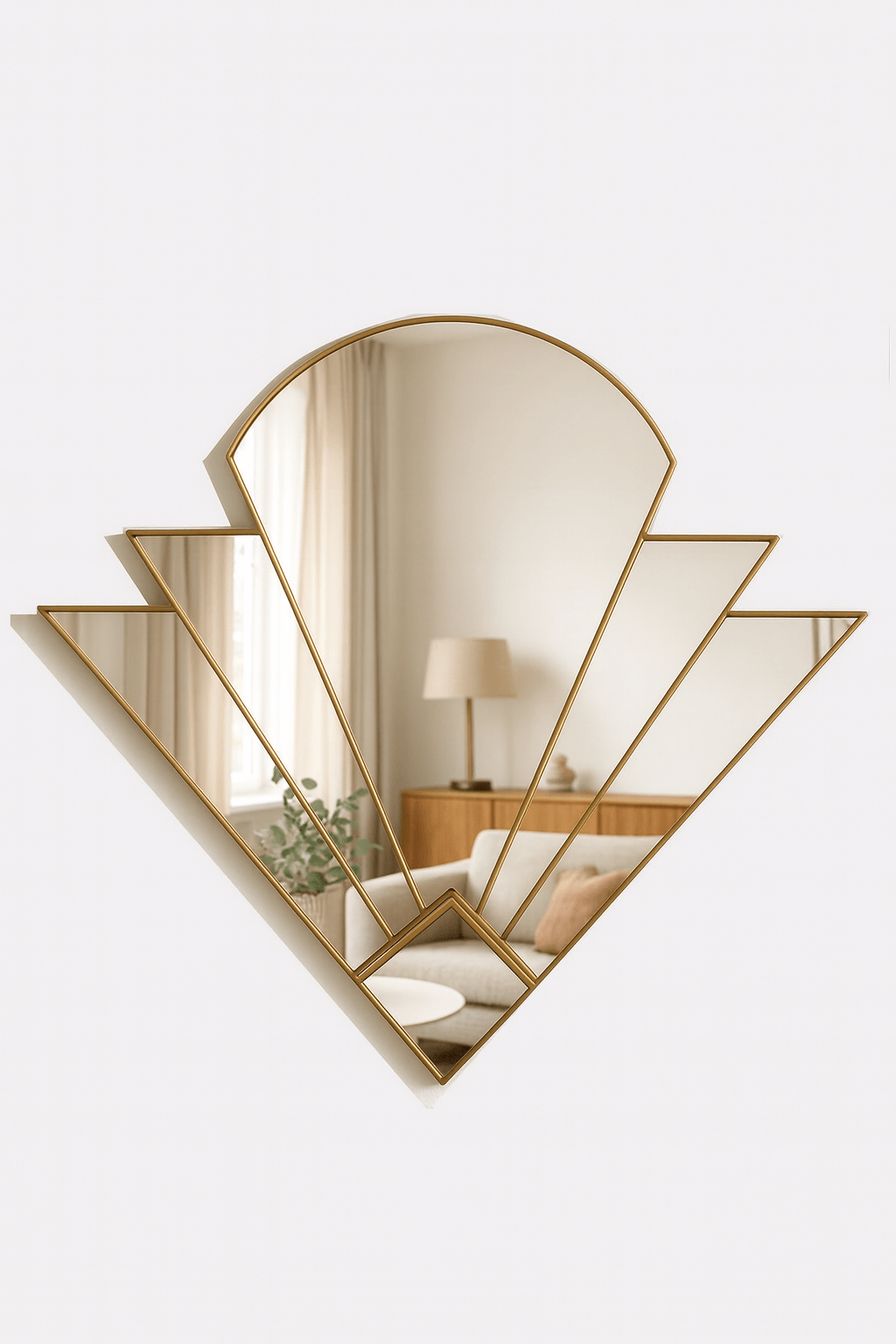 Art Deco Mirror in Gold