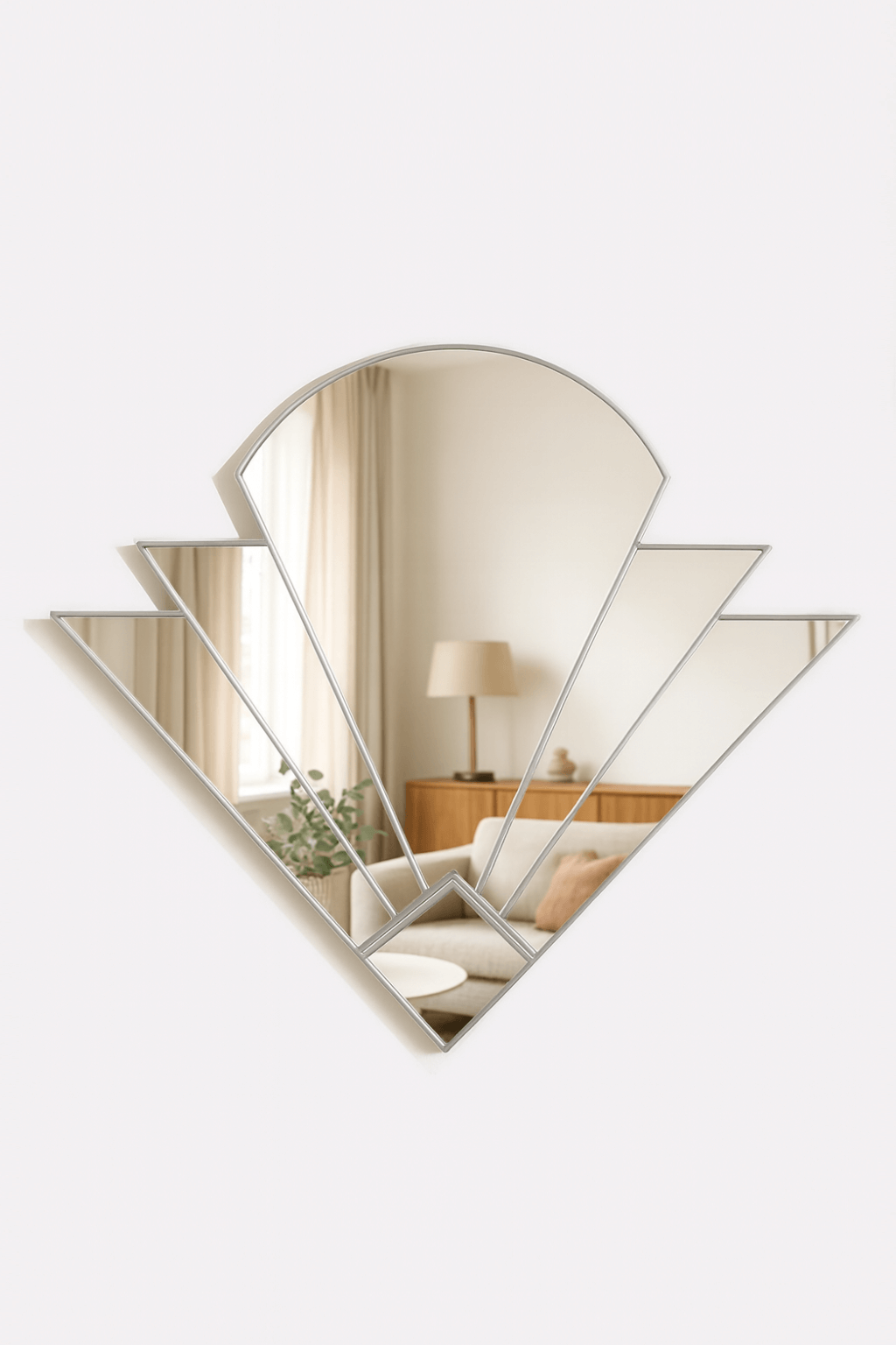 Art Deco Mirror in Silver