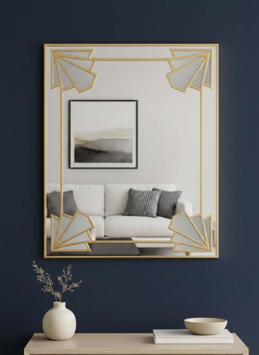 Large Deco Wall Mirror