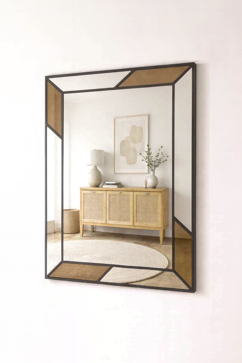 Grey wall Mirror