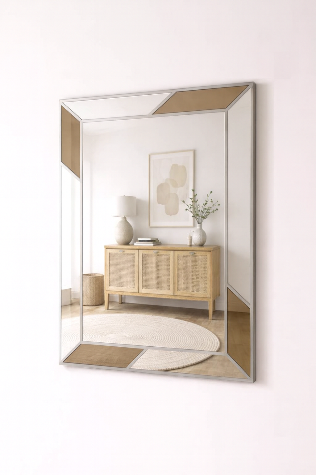 Silver Wall Mirror