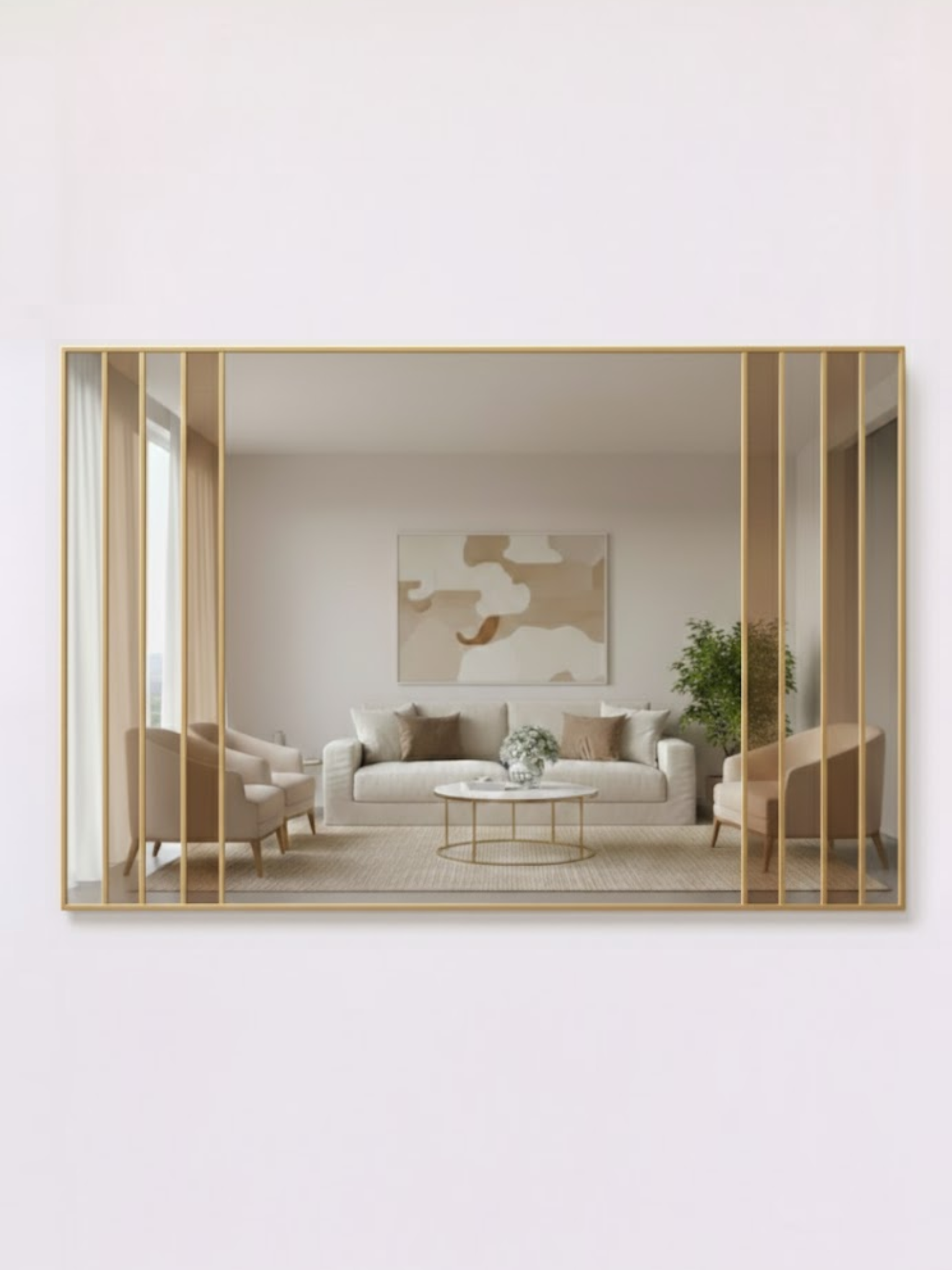 Gold Framed Wall Mirror