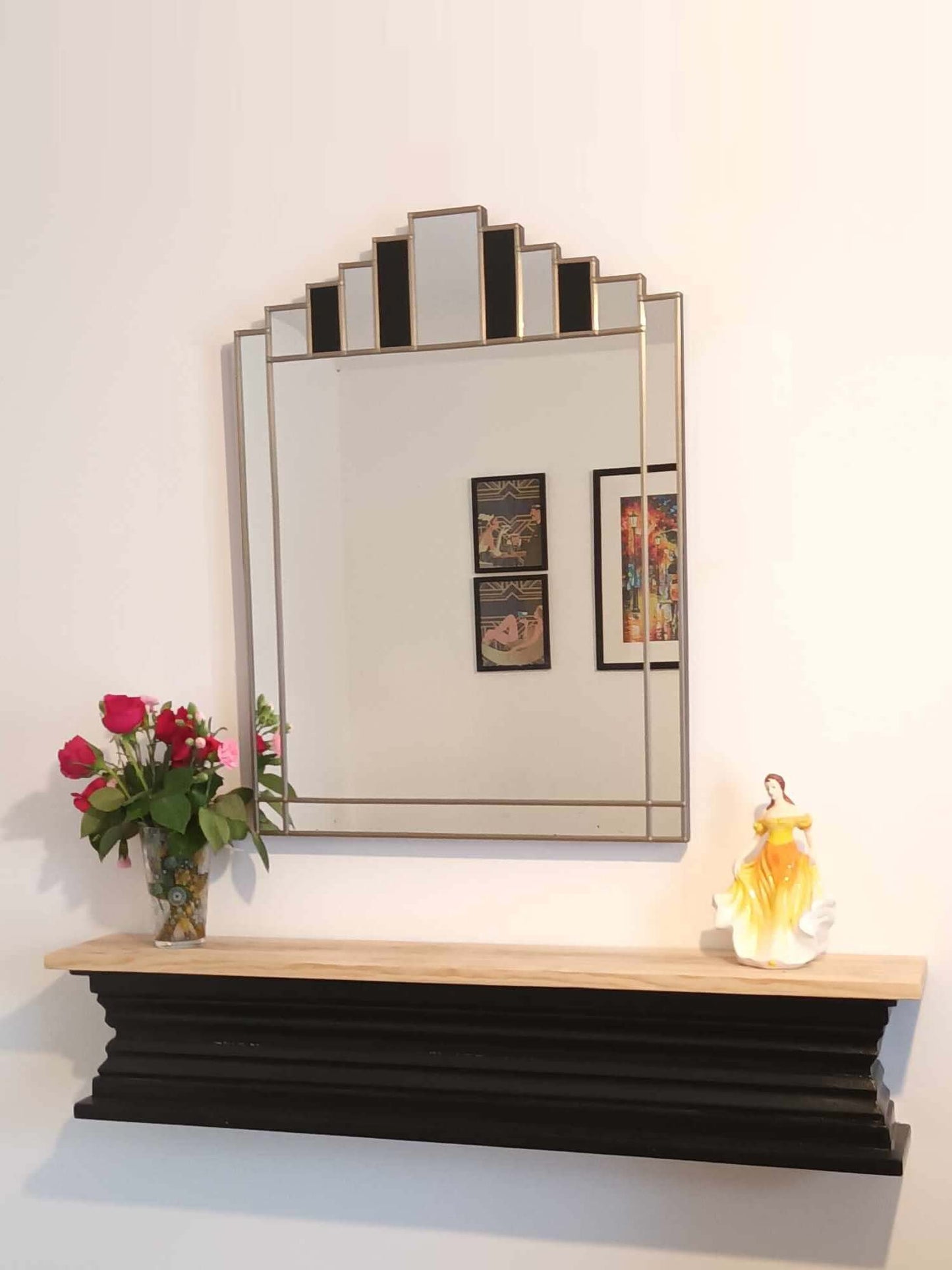Gold Art Deco Wall Mirror Made in the UK  Exclusive JPC Mirrors Art Deco Mirror