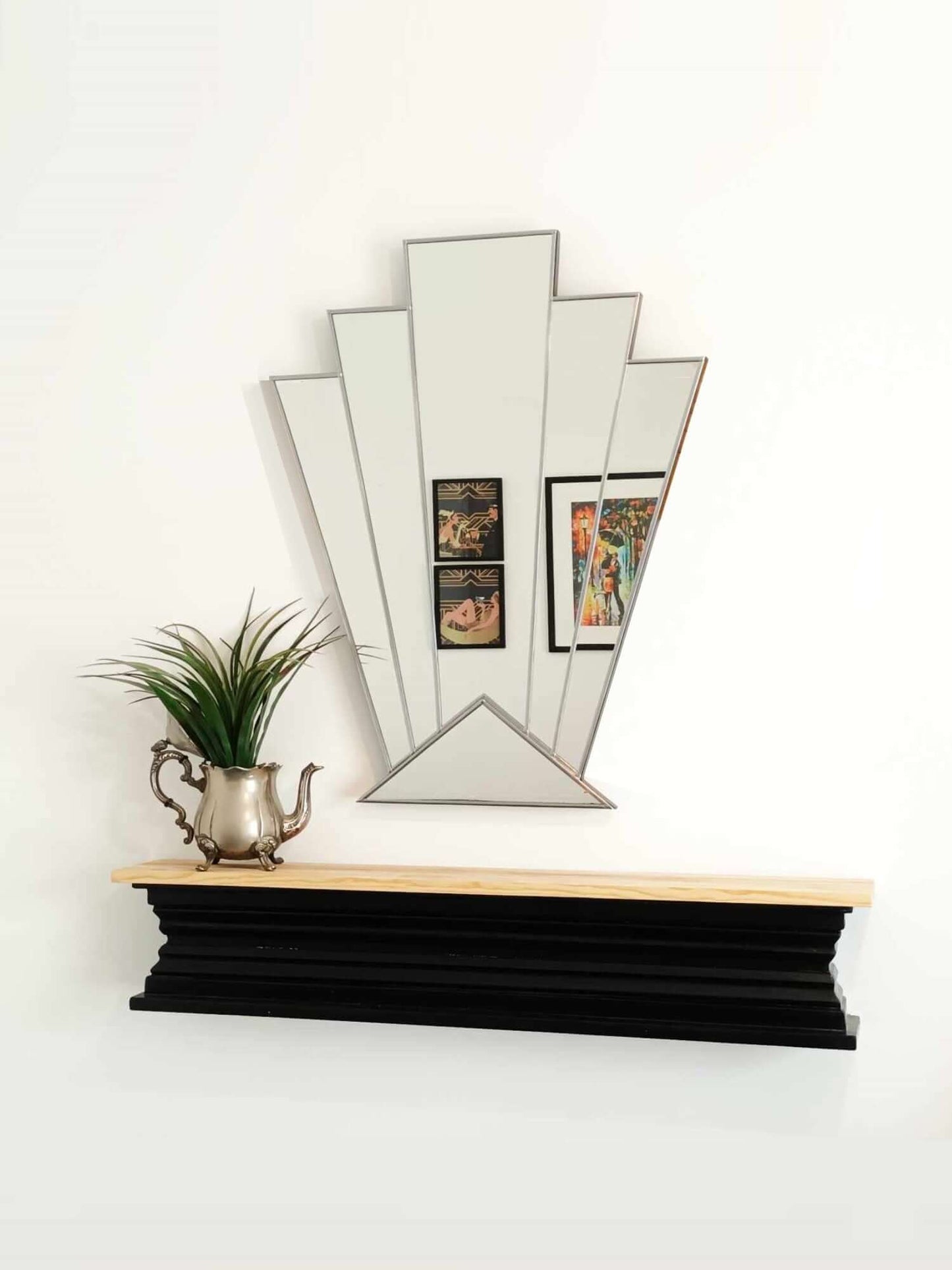 Large Vintage Original Style Art Deco Mirror 
