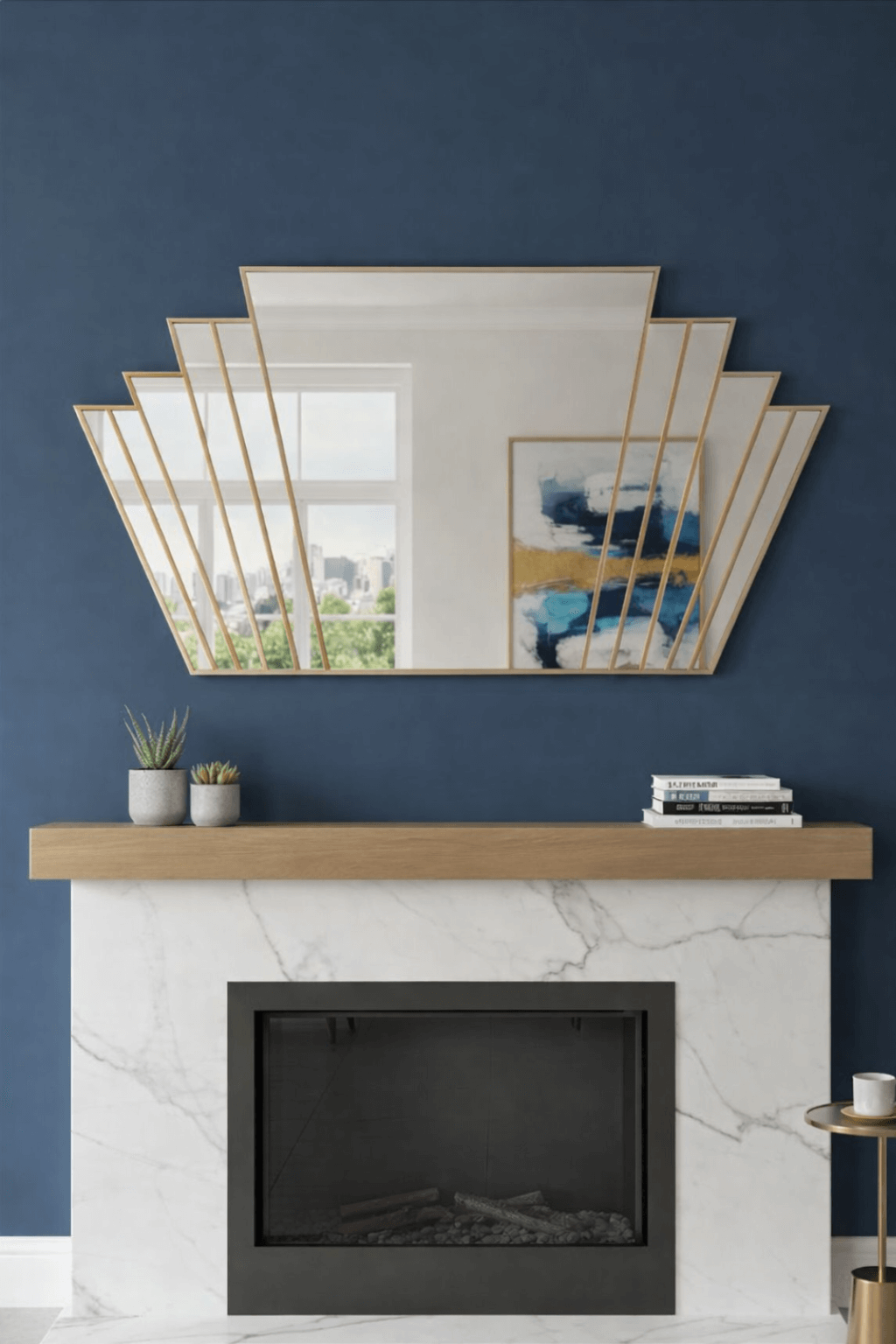 Large Art Deco Mirror