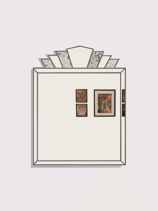 Large Art Deco Wall Mirror