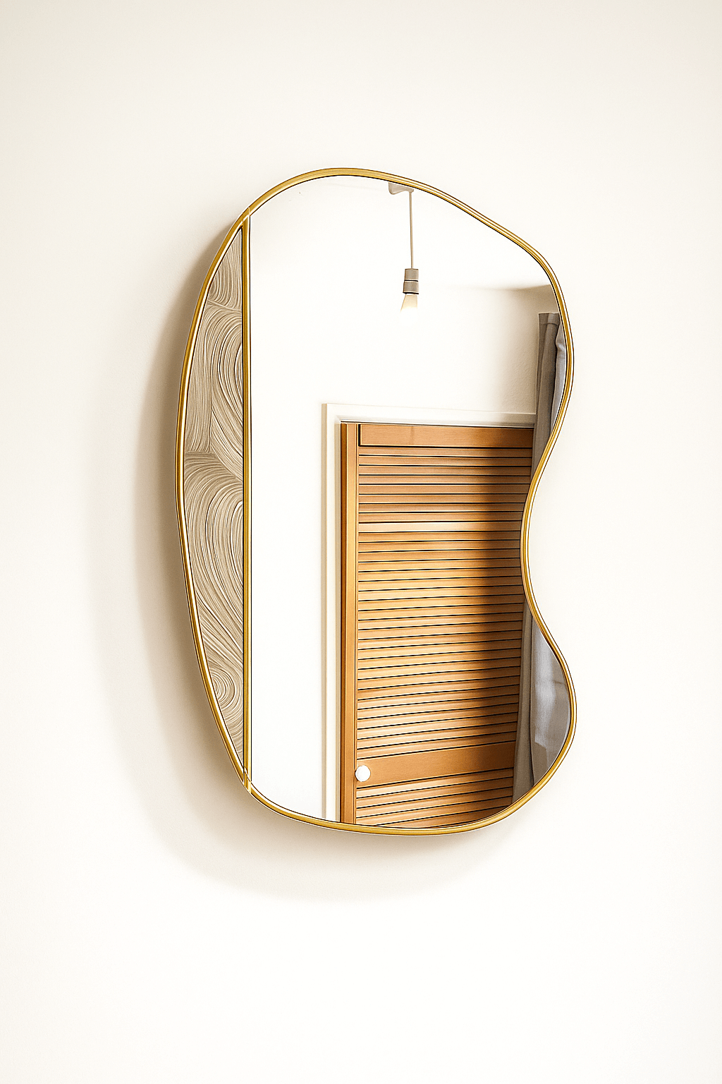 Brass Irregular Wall Mirror Exclusive JPC Mirrors