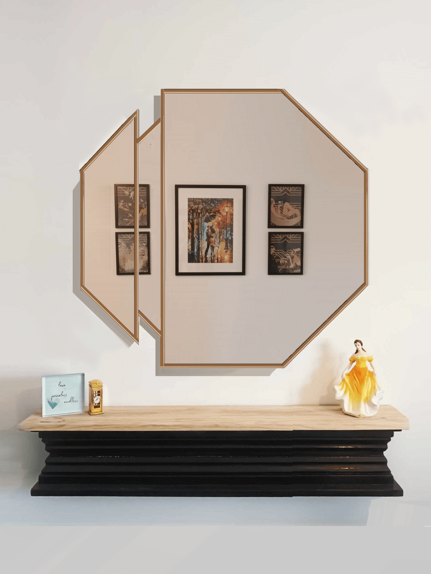 Gold Round Wall Mirror Exclusive JPC Mirrors Made In The UK
