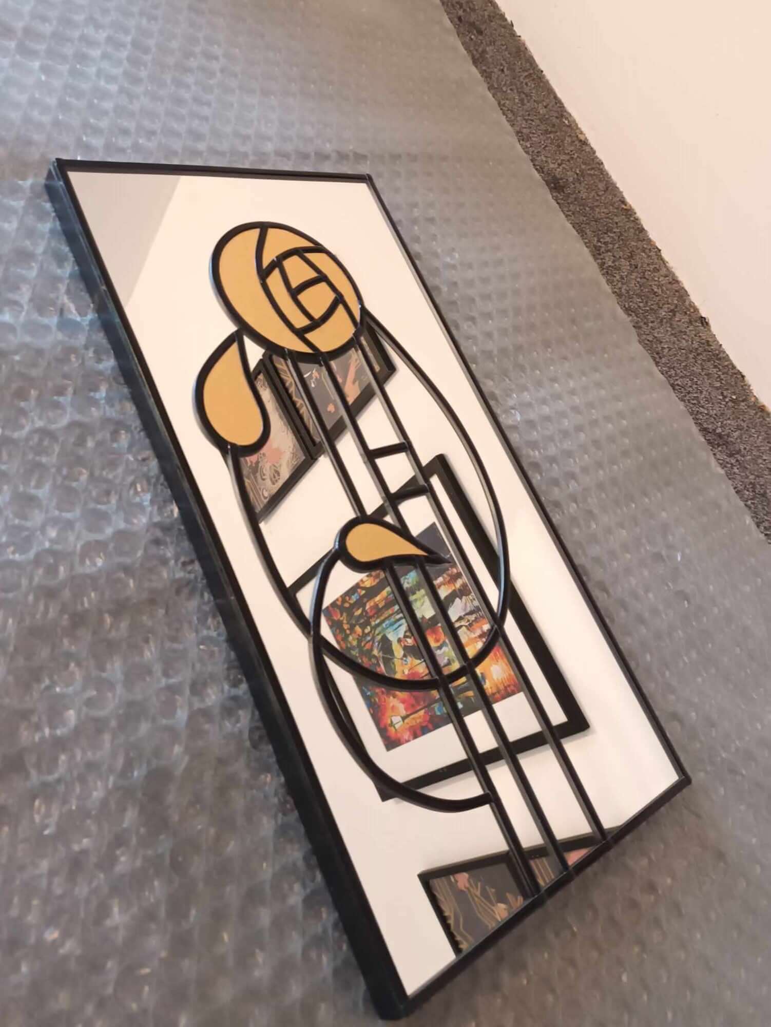 Stain Glass Rennie Mackintosh Art Deco Mirror