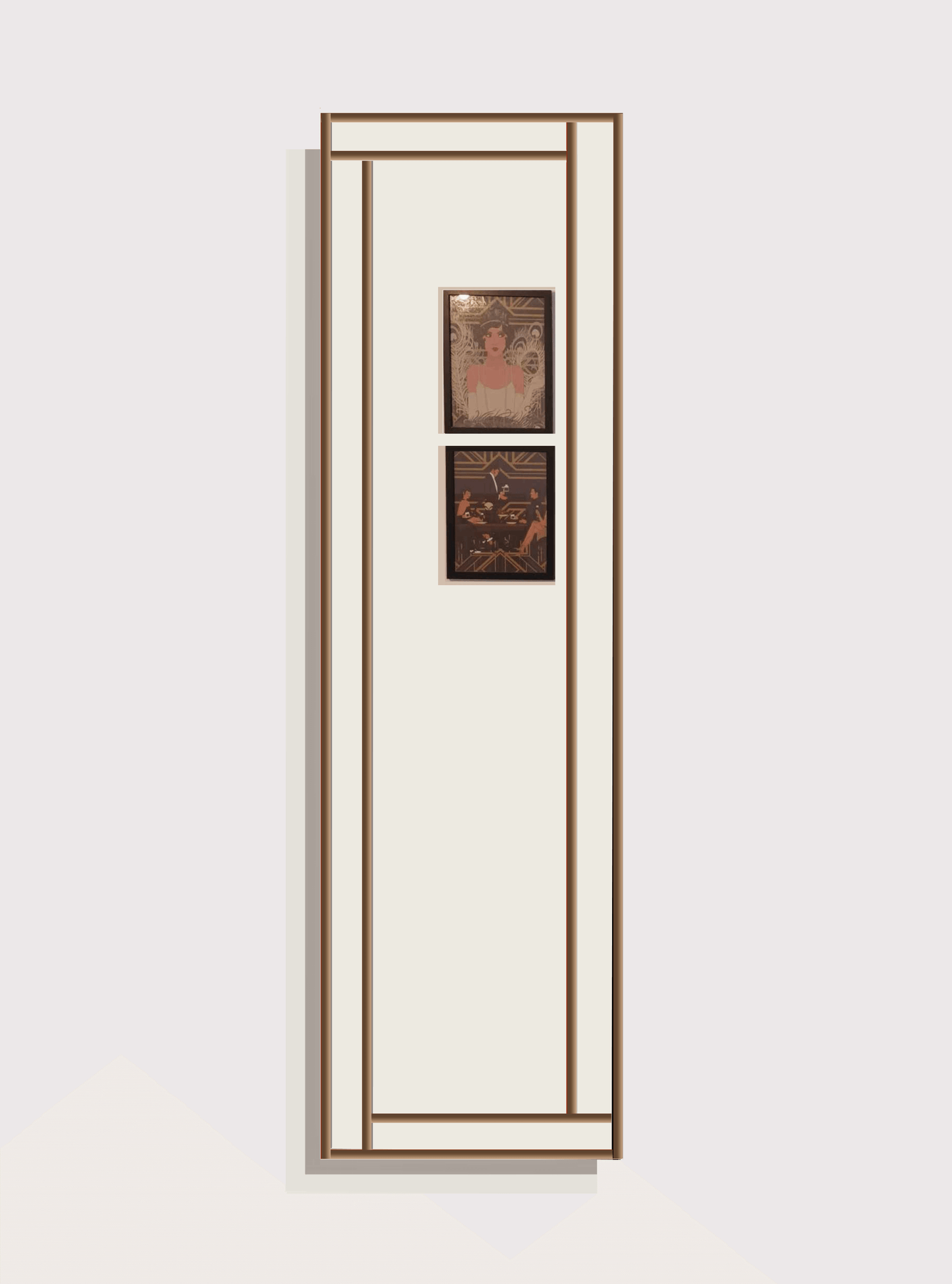 Timeless Full Length Art Deco Wall Mirror