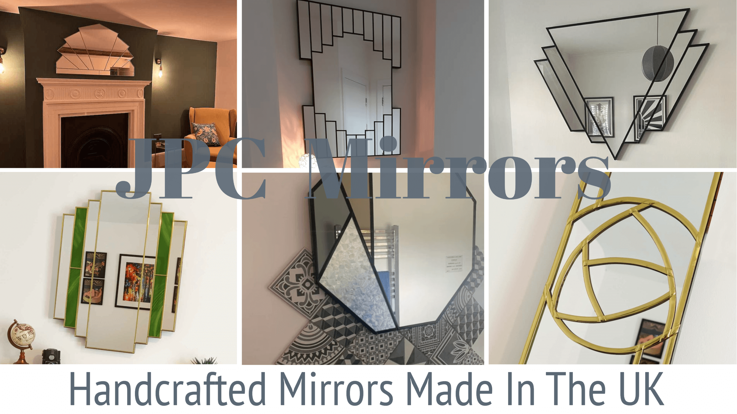 Handcrafted UK Made Exclusive JPC Mirrors Art Deco Mirror Specialist 