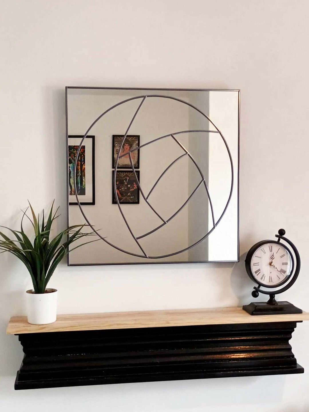 Mackintosh Wall Mirror, Art Deco Mirror, Stain Glass Mirror, Charles Mackintosh Art Deco Mirror, 