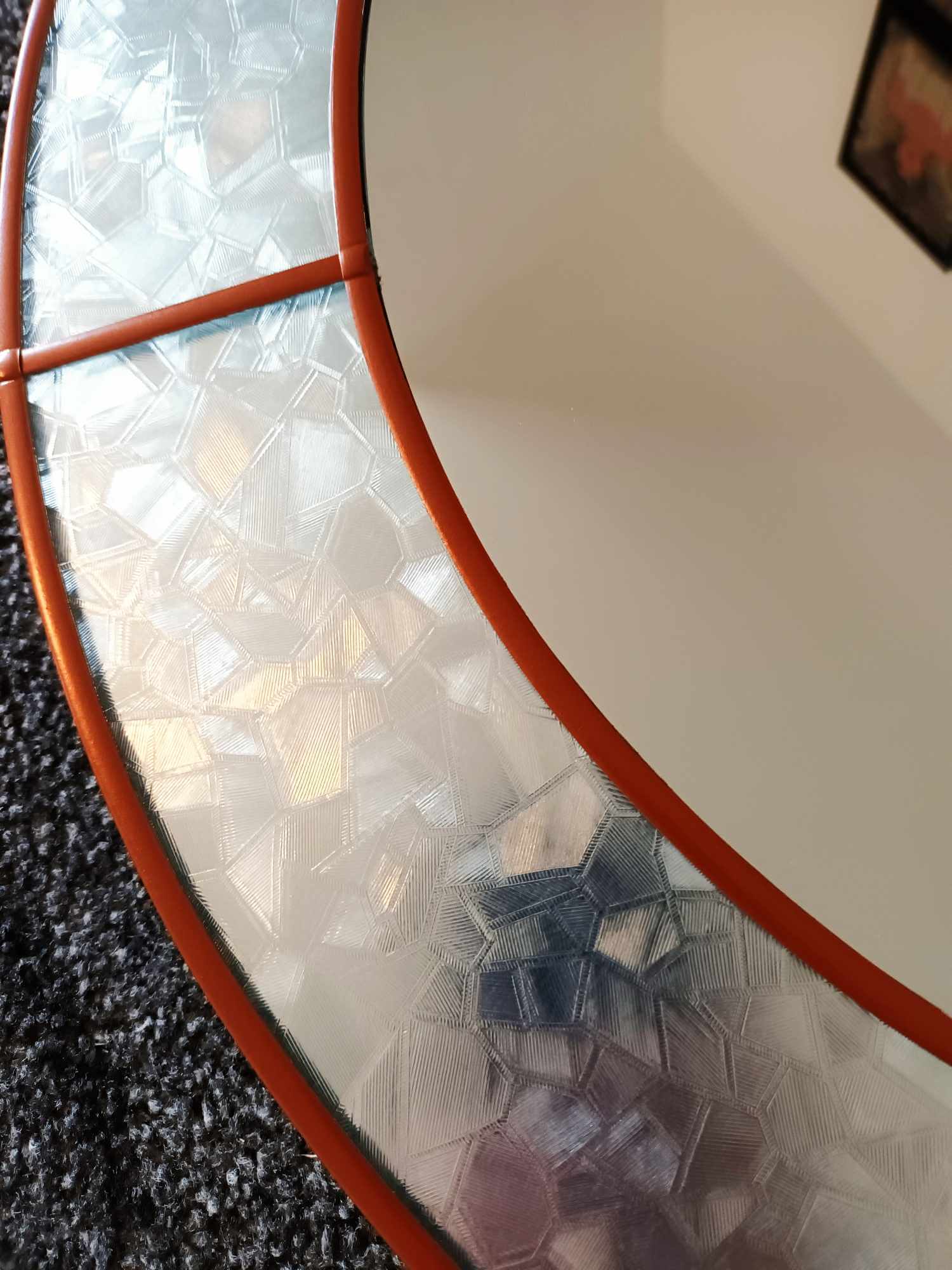 Stain Glass Art Deco Wall Mirror
