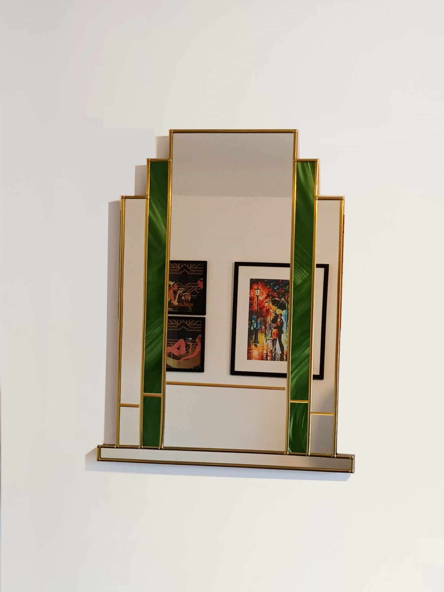 Stain Glass Style Art Deco Mirror