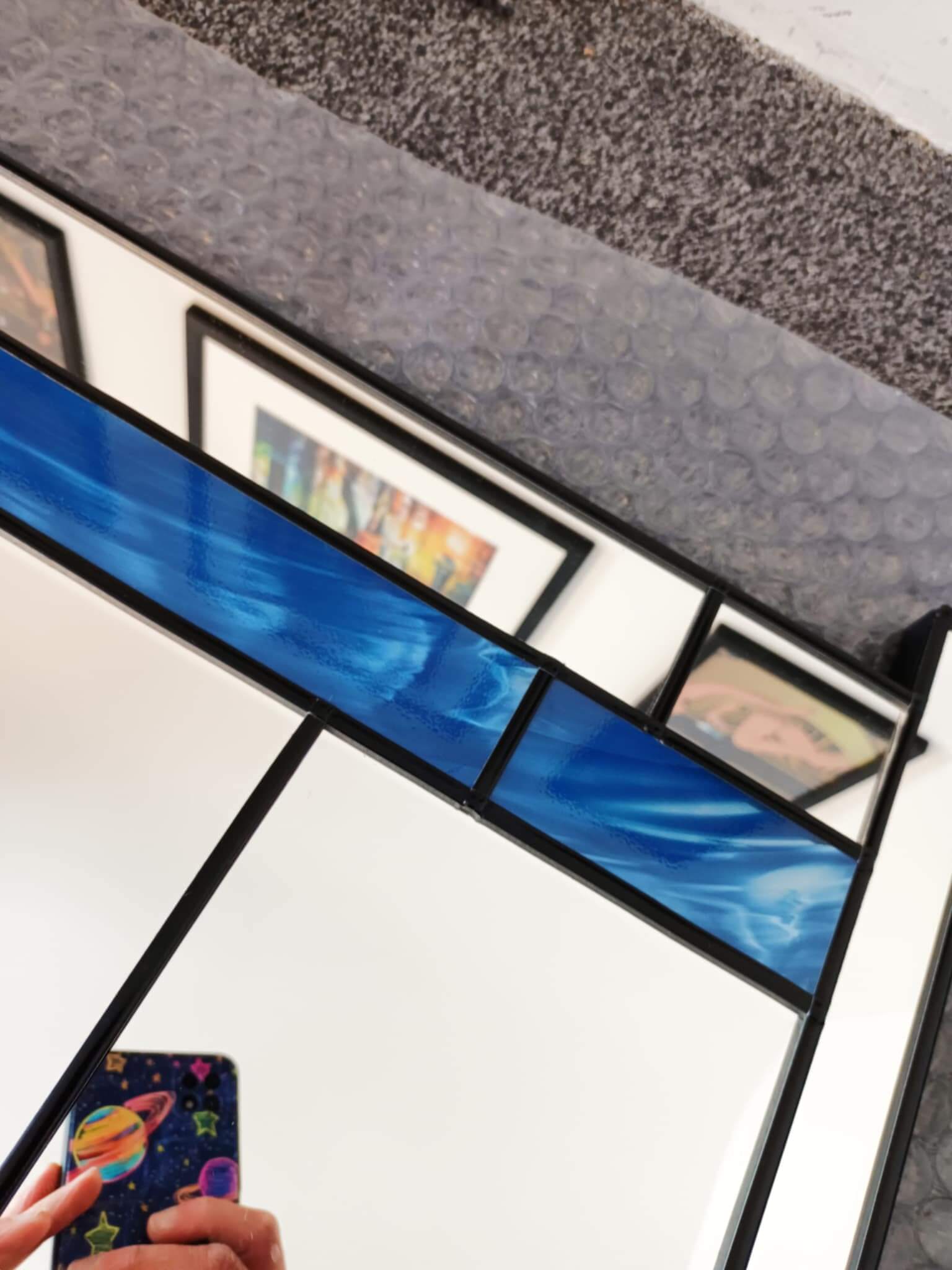 Blue Wall Mirror
